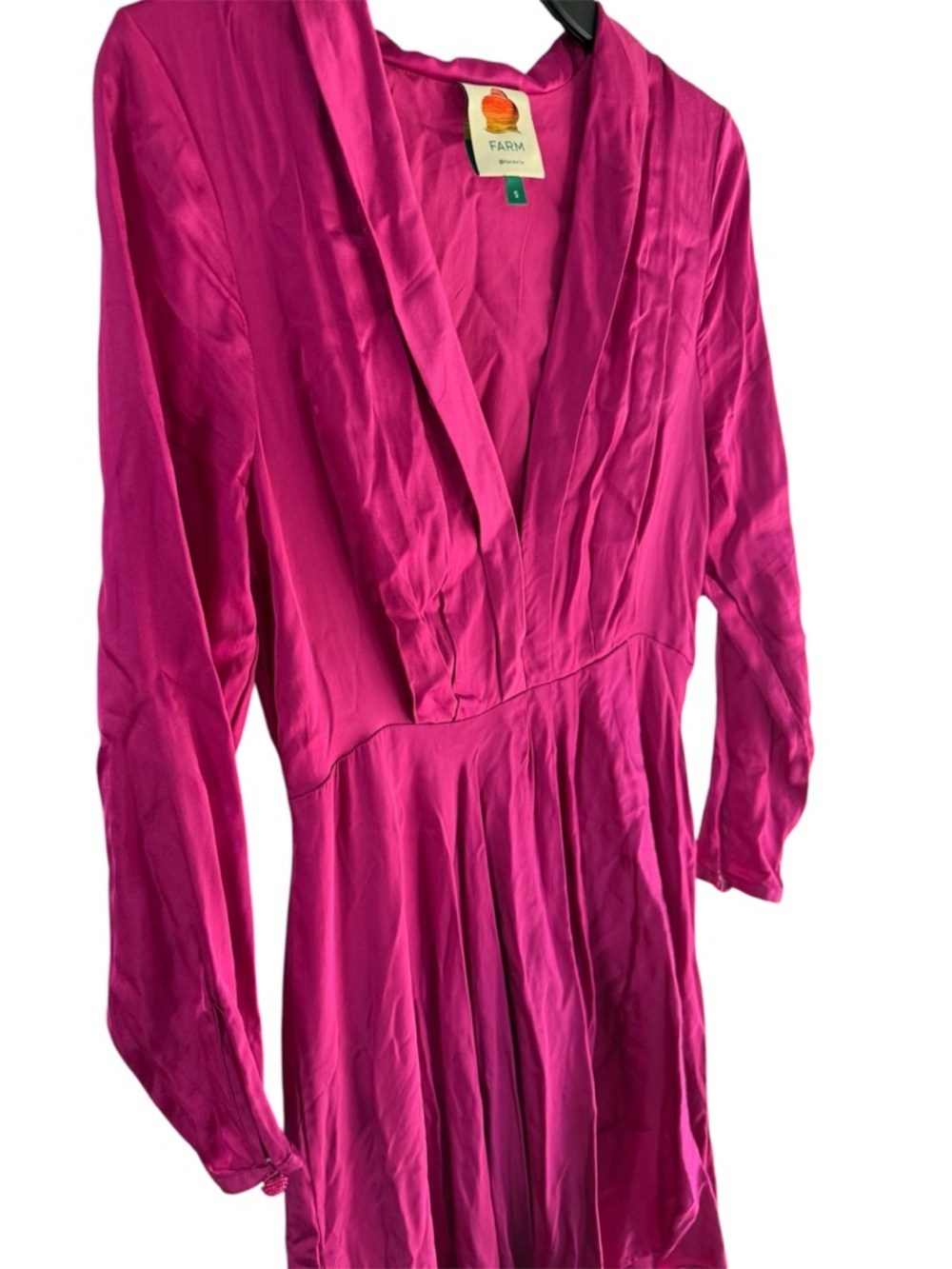 FARM Rio Fuchsia V-Neck Maxi Dress - Picture 8 of 13